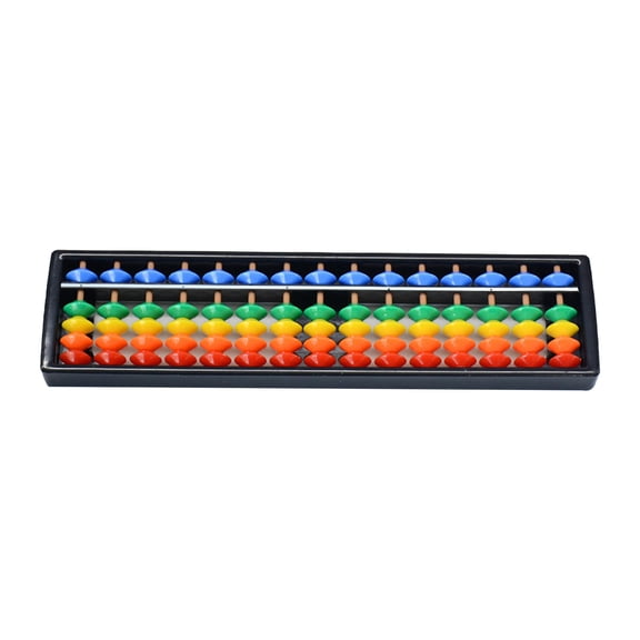 BJBSJSZ Plastic Abacus Beads Chinese Calculator Abacus 17 Digits Math Learning Educational Abacus Counting Tool for Kids Adults