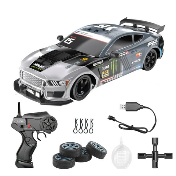 BJBSJSZ Remote Control Car RC Drift Car 2.4GHz 4WD High Speed Model Vehicle with LED Lights Drifting Tire Racing Sport Toy Car for Adults Boys Girls Kids Gift