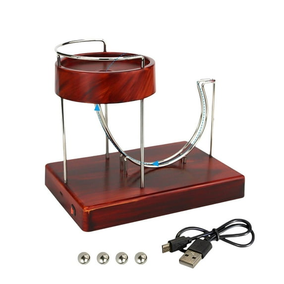 BJBSJSZ Rolling Balance Kinetic Art Electric Perpetual Motion Device Desk Toy, Perpetual Motion Machine, Perpetual Machine Science Physics Gadget Office Home Desk Ornament