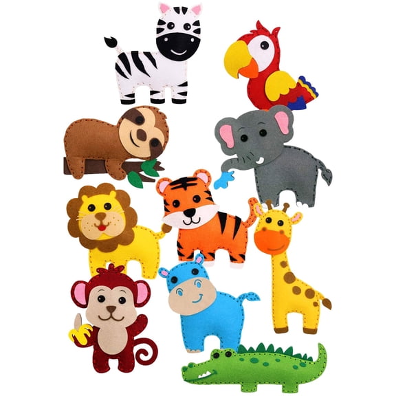 BJBSJSZ Sewing Kit for Kids, Fun and Educational Animal Craft Set for Boys and Girls Age 7-12, Kids Art Craft Kits for Beginners Animals Craft Kit