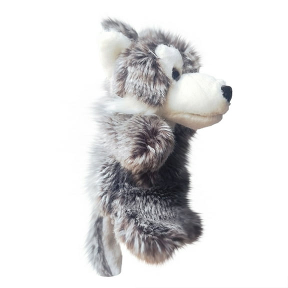 BJBSJSZ Wolf Hand Puppets Plush Animals Toys for Imaginative Pretend Play Storytelling Gifts for Kids, Kindergarten Early Education Toys Parent Child Toys
