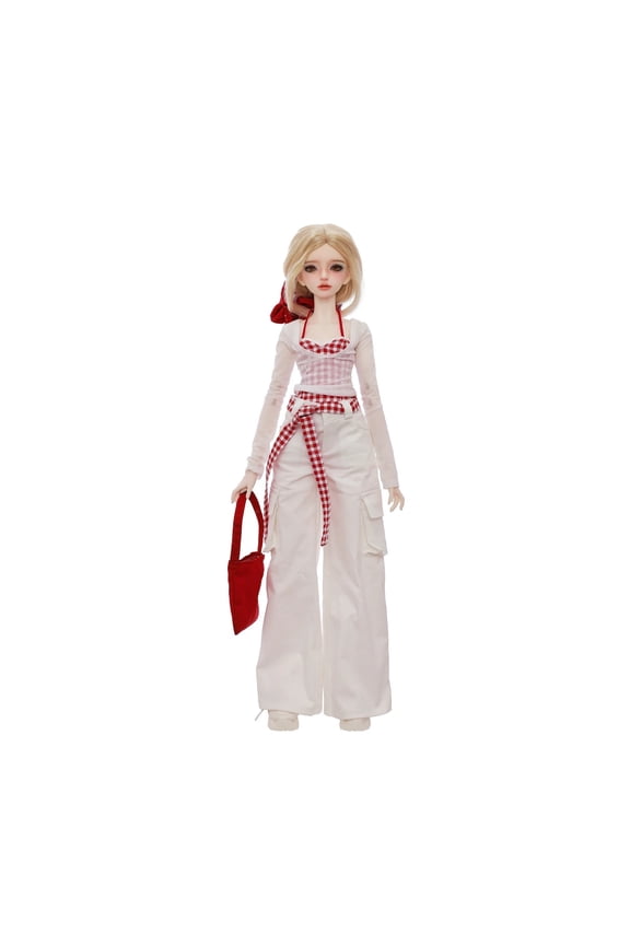 BJD Doll 1/4 LsLa B Streetwear Casual OOTD Style Elegant Collectible Art Doll Full Set Clothes Wig Shoes Resin Figure