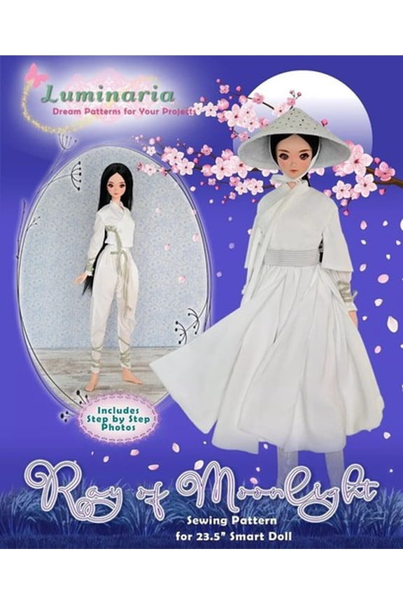 BJD Smart Doll Clothes Pattern 23" 1/3 SD Doll Dress Super Dollfie Dream Trendy Small Dog Winter Coat, Warm Plaid Hoodie for Chihuahuas and Puppies