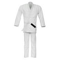 thumbnail image 1 of BJJ Gi Kimono, 100% cotton Ultra Light Jiu Jitsu Uniform Black Canvas set, White, K-0, 1 of 4