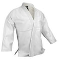 thumbnail image 1 of BJJ Jiu Jitsu Gi Jacket Top Only, 100% cotton Preshrunk, Single weave White Top, 1 of 3