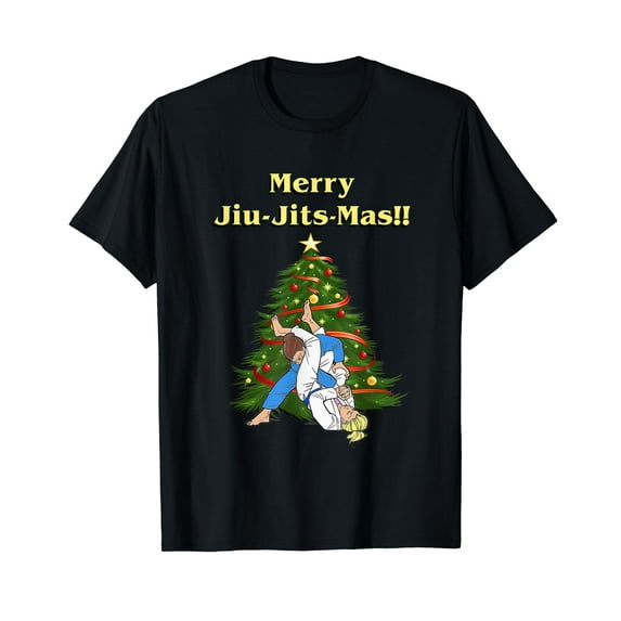 BJJ Merry Jiu-Jits-Mas Ladies Jiu-Jitsu Xmas Christmas tee