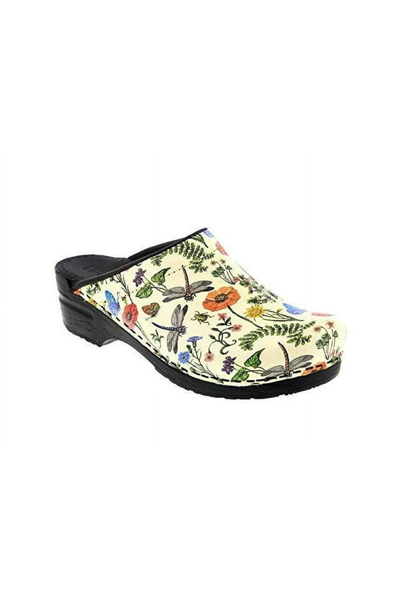 BJORK Dahlia Open Back Leather Clogs