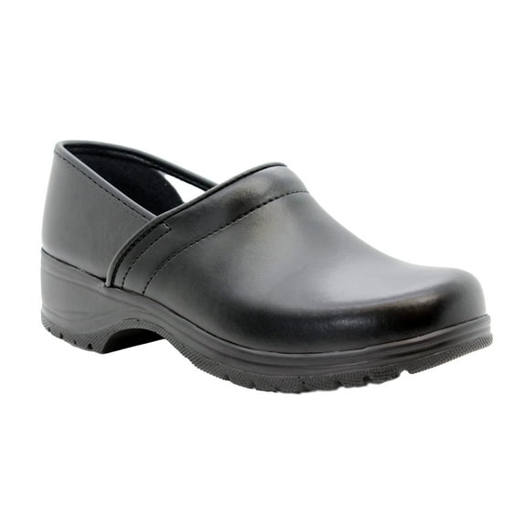 BJORK Flex Pro Closed Back Leather Clogs (Black Leather EU-39)