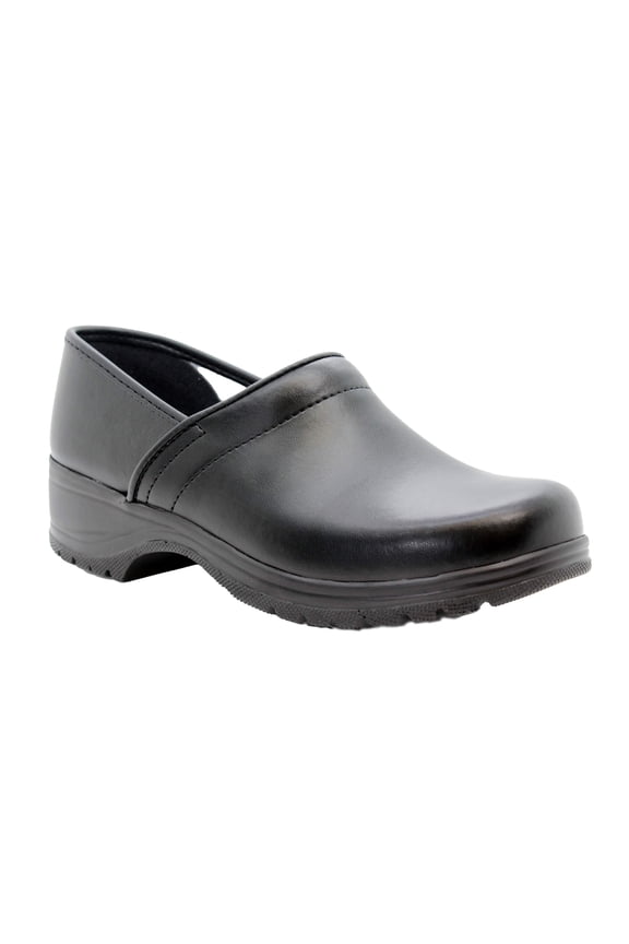 BJORK Flex Pro Closed Back Leather Clogs (Black Leather EU-40)