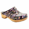thumbnail image 1 of BJORK Maja Wood Printed Leather Clogs (Araceli - EU37), 1 of 8