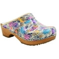 thumbnail image 1 of BJORK Maja Wood Printed Leather Clogs (Bonita - EU37), 1 of 8