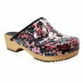 thumbnail image 1 of BJORK Maja Wood Printed Leather Clogs (Josse - EU40), 1 of 9