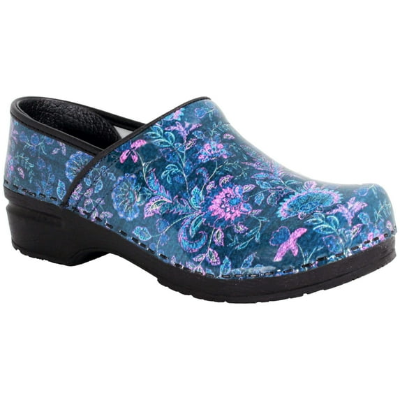 BJORK PROFESSIONAL Atalie Printed Leather Clogs
