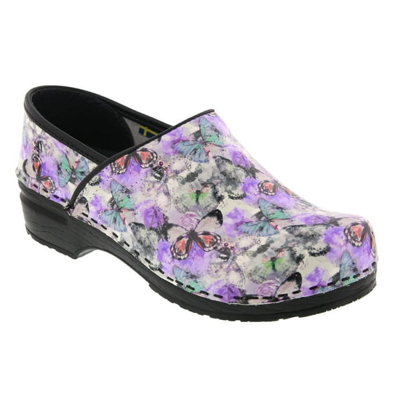 BJORK PROFESSIONAL Fjaril Butterfly Leather Clogs