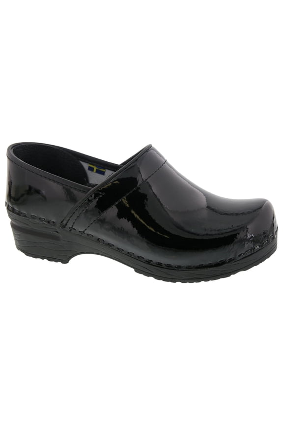 BJORK Professional Leather Clogs (Black Patent - EU37)