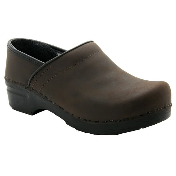 BJORK Professional Leather Clogs (Brown Oiled - EU40)
