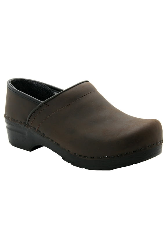 BJORK Professional Leather Clogs (Brown Oiled - EU40)
