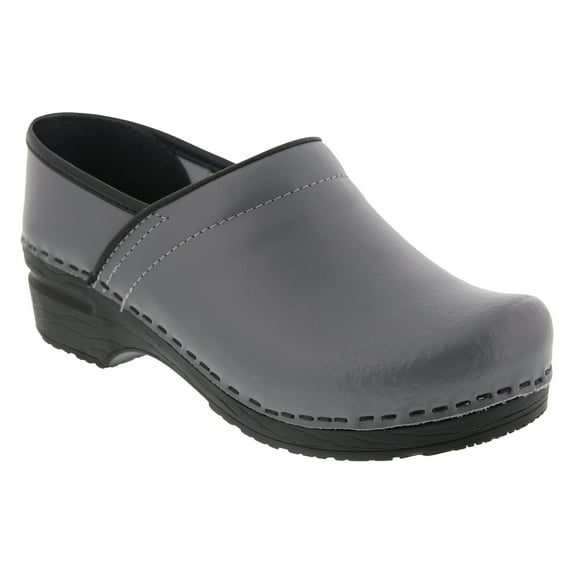 BJORK Professional Leather Clogs (Grey Smooth - EU40)