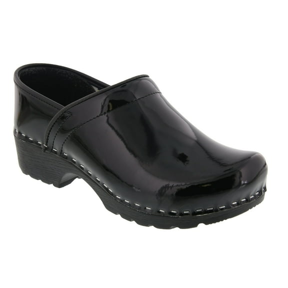 BJORK Swedish Professional Leather Clogs (Black Patent - EU36)