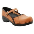 thumbnail image 1 of BJORK Marcella Mary Jane Leather Clogs (Caramel Veg-tan, EU-39), 1 of 7