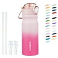 thumbnail image 1 of BJPKPK 18oz Stainless Steel Water Bottle with Straw, Insulated Water Bottle with Leak Proof Lid, Cherry Blossom, 1 of 6