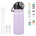 thumbnail image 1 of BJPKPK 18oz Stainless Steel Water Bottle with Straw, Insulated Water Bottle with Leak Proof Lid, Iceberg, 1 of 6
