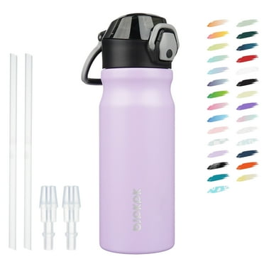 BJPKPK 18oz Stainless Steel Water Bottle with Straw, Insulated Water Bottle with Leak Proof Lid, Iceberg