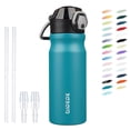 thumbnail image 1 of BJPKPK 18oz Stainless Steel Water Bottle with Straw, Insulated Water Bottle with Leak Proof Lid, Laguna, 1 of 7