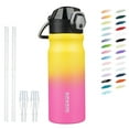 thumbnail image 1 of BJPKPK 18oz Stainless Steel Water Bottle with Straw, Insulated Water Bottle with Leak Proof Lid, Rainbow, 1 of 7