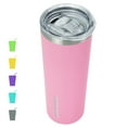 thumbnail image 1 of BJPKPK 20oz Skinny Insulated Tumbler, Stainless Steel Tumbler, Reusable Insulated Travel Coffee Cup with Lid, Light Pink, 1 of 5