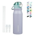 thumbnail image 1 of BJPKPK 25oz Stainless Steel Water Bottle with Straw, Insulated Water Bottle, Modern Gray, 1 of 5