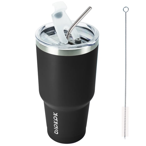 BJPKPK 30oz Tumbler with Lids and Straws, Stainless Steel Vacuum Insulated Coffee Tumblers, Insulated Travel Mug Water Cup with Leak-Proof Lid,Army Green