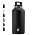 thumbnail image 1 of BJPKPK Half Gallon Water Bottle Insulated, Dishwasher Safe 64 oz Water Bottle with Handle, Leakproof BPA Free Water Jug, Large Stainless Steel Water Bottle for Sports, Black, 1 of 6