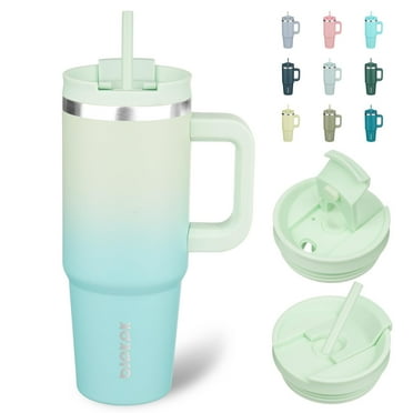 BJPKPK Insulated Tumblers With Handle And Straw 30 oz Stainless Steel Tumbler Cups With Lid,Mint