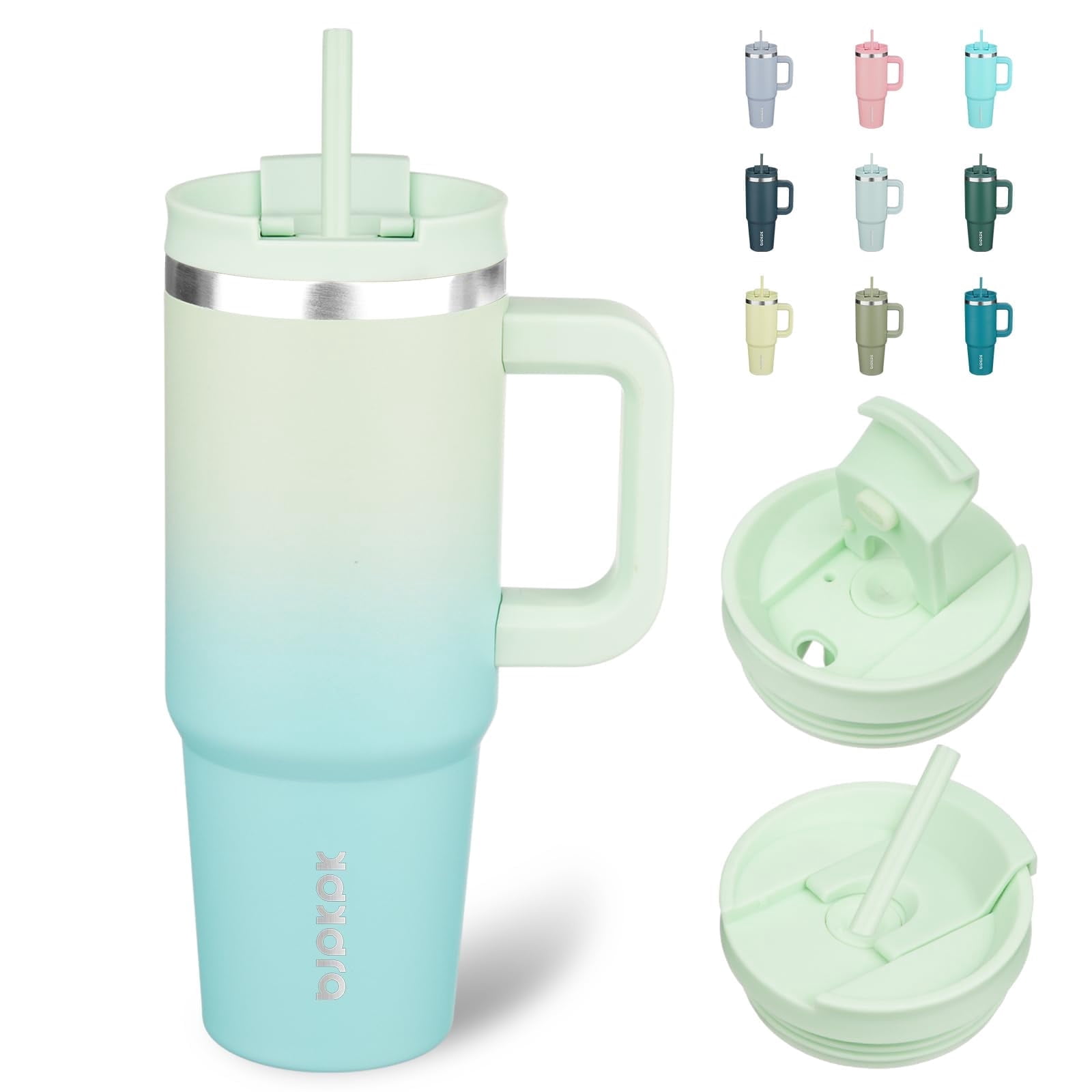 BJPKPK Insulated Tumblers With Handle, 30 oz Stainless Steel Cups