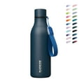 thumbnail image 1 of BJPKPK Insulated Water Bottles, 18 oz Stainless Steel Metal Water Bottle with Strap, BPA Free Leak Proof Thermos, Mugs, Flasks, Reusable Water Bottle for Sports & Travel, Navy Blue, 1 of 7