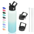 thumbnail image 1 of BJPKPK Insulated Water Bottles with Straw Lid, 40oz Stainless Steel Water Bottles with 3 Lids, Large Metal Water Bottle, BPA Free Leakproof Thermos Water Bottle for Sports & Gym- Mint, 1 of 8