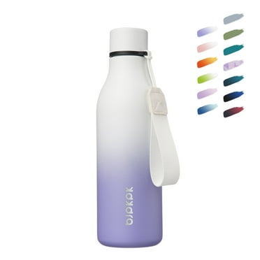 BJPKPK Insulated Water Bottles with Strap,18oz Stainless Steel Metal Flask,Lilac
