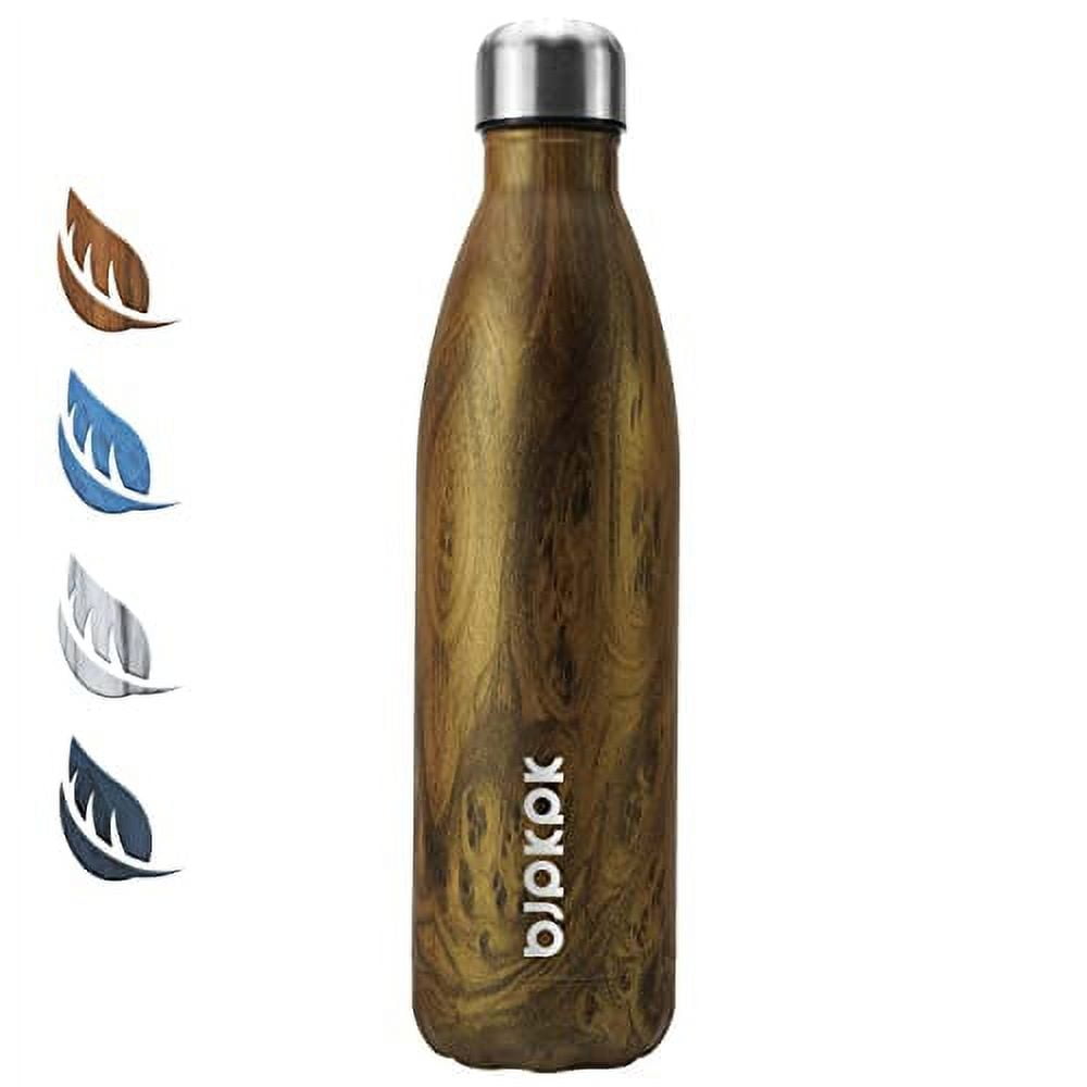 BOGI Insulated Water Bottle, 25oz Stainless Steel Water Bottles, Leak Proof  Sports Metal Water Bottles Keep Drink Cold for 24 Hours and Hot for 12