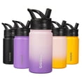 thumbnail image 1 of BJPKPK Water Bottle with Straw Lid, 15 oz Insulated Water Bottle, Stainless Steel Metal Water Bottles, Reusable Leak Proof BPA Free Thermos, Flask, Cups,Violet, 1 of 7