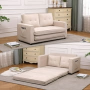 BJSN Sofa Transformable Elegance - 3-in-1 Folding Modern Sofabed,Beige