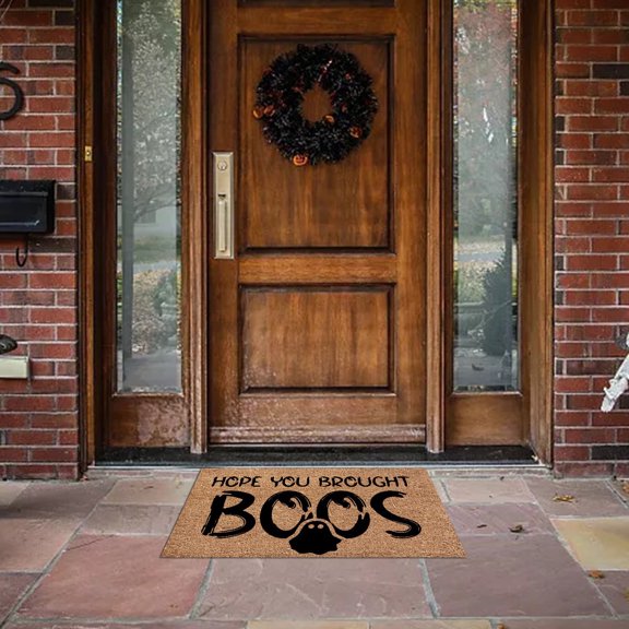 BJUTIR 1 Pcs Doormat Scary Welcome Door Mats Holiday Party Decorating Supplies Non Rubber Washable Durable Easy To Clean Entry Mat Door Mat