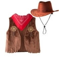 thumbnail image 1 of BJUTIR Baby Boys Clothes Set Cowboy Kids Dress Up 3Pcs Set Event Dress Up Parties Stage Performance Outfits Softness Clothing Set Size 3-4 Years, 1 of 9