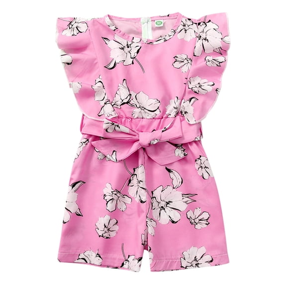 BJUTIR Baby Girls Bodysuits Outfit Baby Girl Clothes Shorts Sleeve Floral Romper Jumpsuit Cute Baby Girl Clothes For 6-9 Months