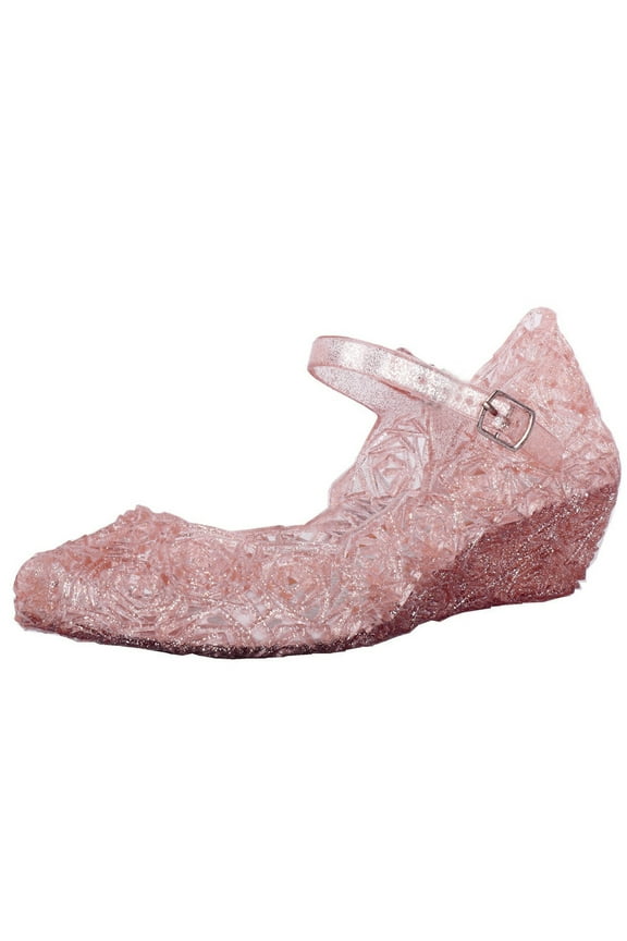 Baby Toddler Soft Shoes Single Wedge Kids Girls Party Princess Shoes