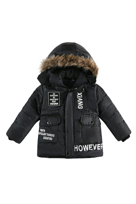 Boys Outwear Warm Coat Children Winter Boy Jacket Coat Hooded Coat Fashion Kids Warm Clothes Jacket Boys Coat Jacket