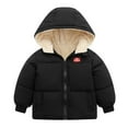 thumbnail image 1 of BJUTIR Boys Snowsuit Toddler Kids Baby Boys Girls Sweater Suit Padded Snowsuit Winter Clothes Hooded Jacket Coat Outerwear, 1 of 2