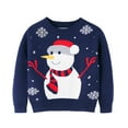 thumbnail image 1 of BJUTIR Boys Sweaters Youth Teen Boys Girls Christmas Cartoon Knit Print Sweater Knitwear, 1 of 5
