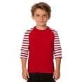 thumbnail image 1 of BJUTIR Boys T Shirts Striped Print T Shirt Casual Long Sleeve With Graphic Tee Design Comfortable Blend Shirt For Kids And Youth Breathable Top Size 3-4 Years, 1 of 4