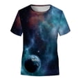 thumbnail image 1 of BJUTIR Boys Tshirts Casual T-Shirt Kids Print Clothes Tops Galaxy Children Teen Tops For 11-12 Years, 1 of 4